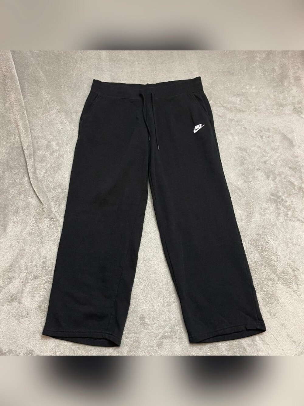 Nike Pants Womens XL Black Fleece baggy sweatpants Cotton Blend 803660-010